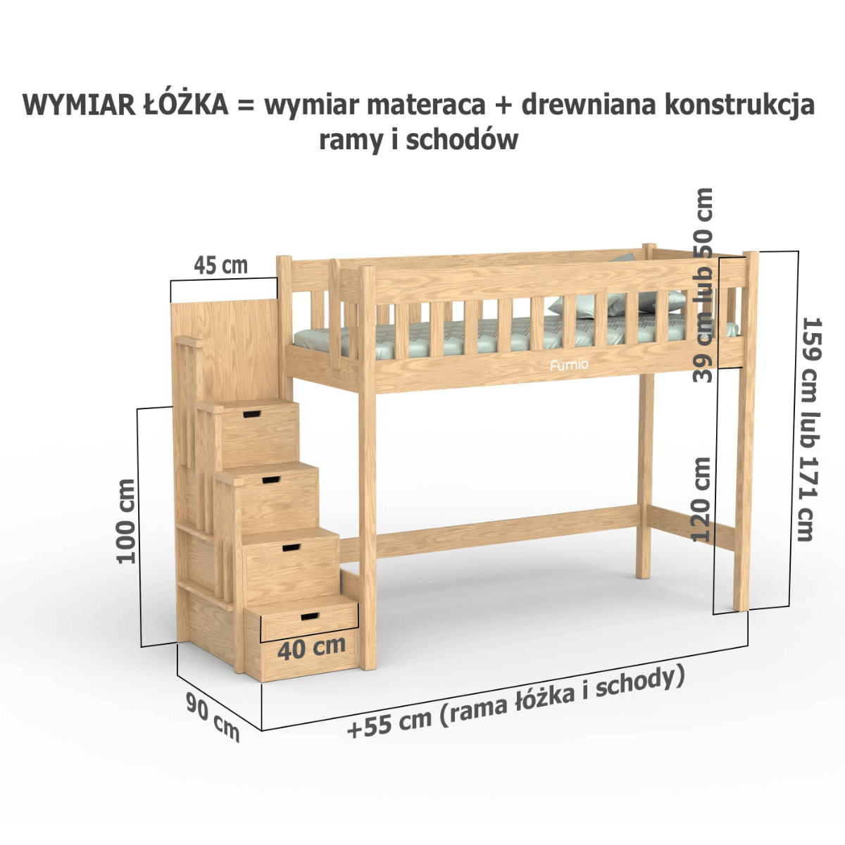 Łóżko antresola IMPERIAL – wymiary i konstrukcja