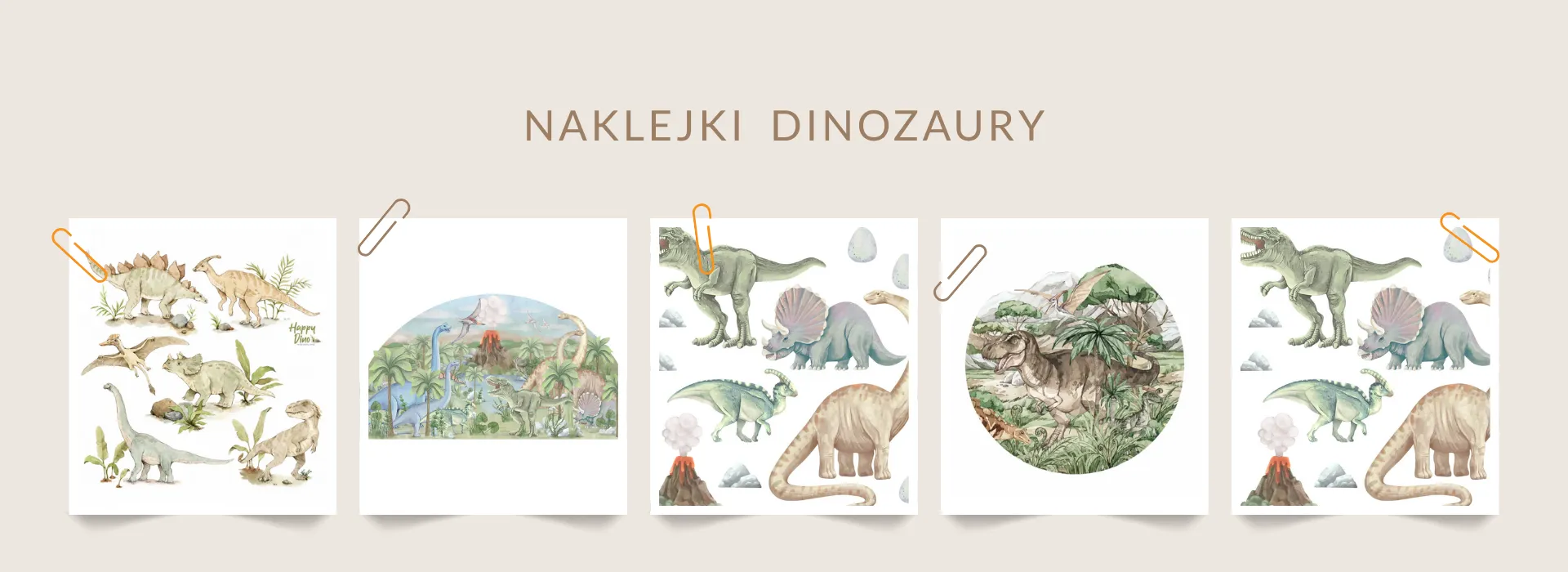 Naklejki z dinozaurami do pokoju dziecka dekoracje ścienne z dinozaurami i prehistorycznymi roślinami