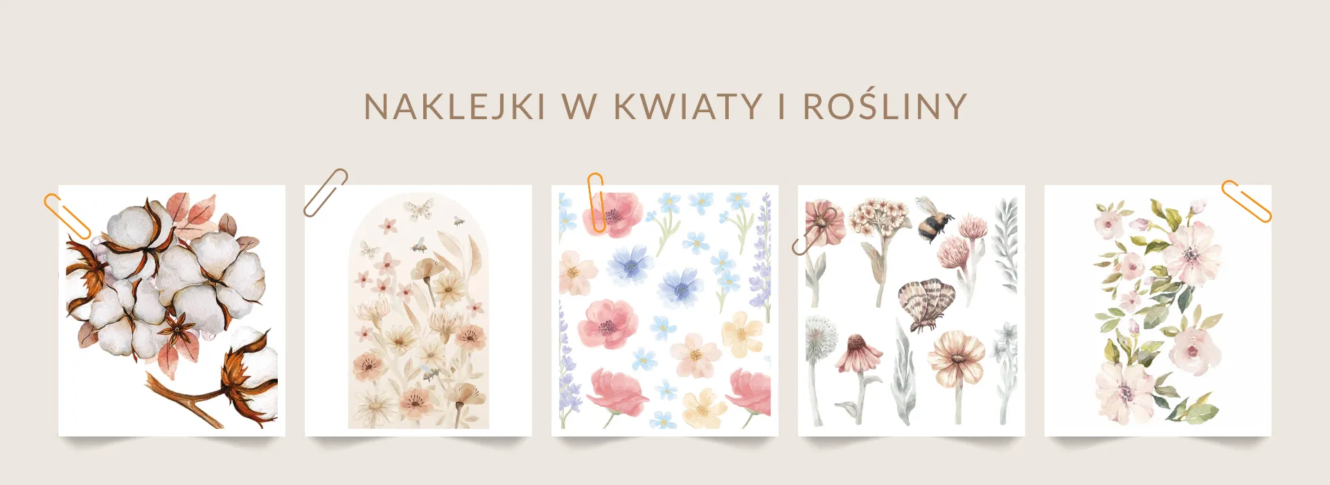 Naklejki w kwiaty i rośliny do pokoju dziecka dekoracje ścienne z motywami botanicznymi