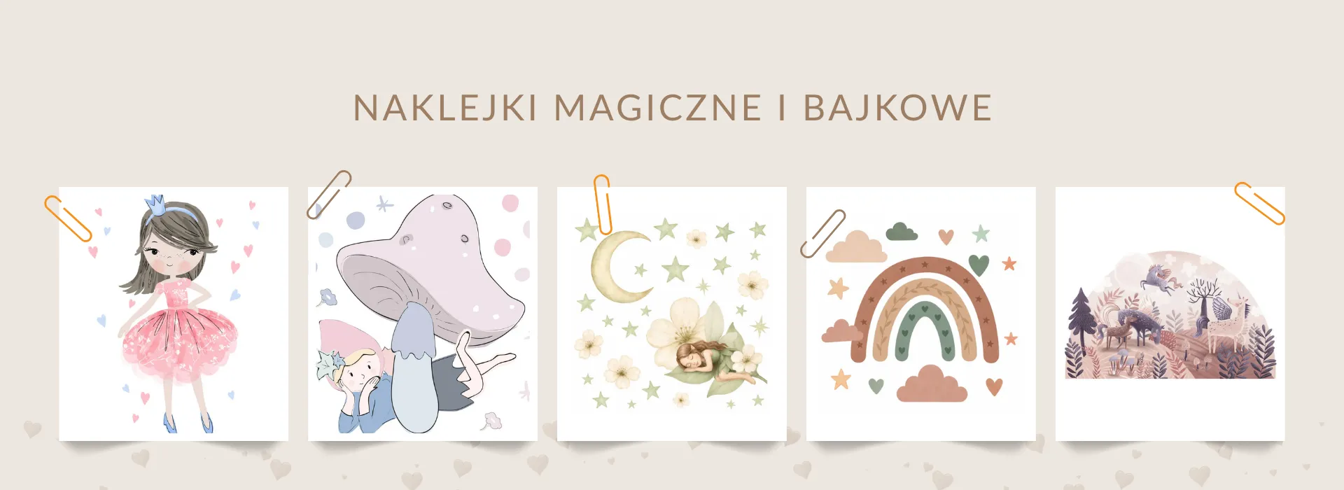 Naklejki magiczne i bajkowe do pokoju dziecka dekoracje ścienne z motywami baśniowymi
