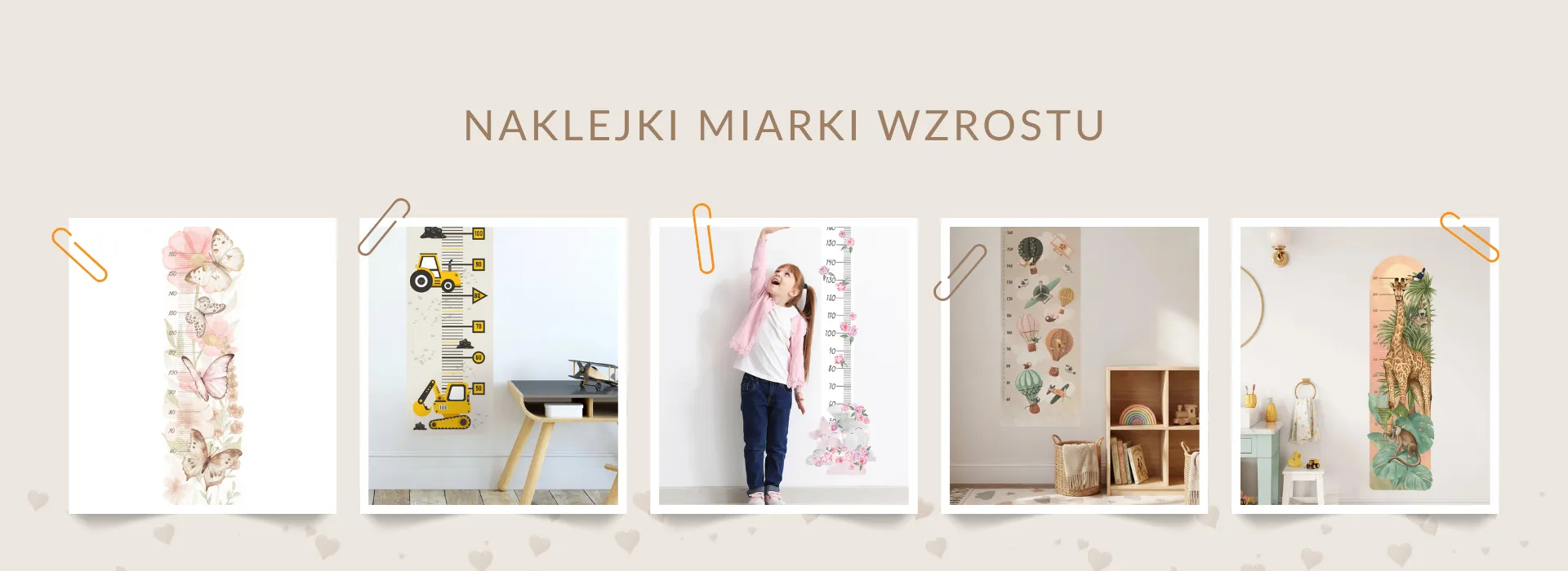 Naklejki miarki wzrostu dla dzieci dekoracyjne miarki na ścianę do pokoju dziecka