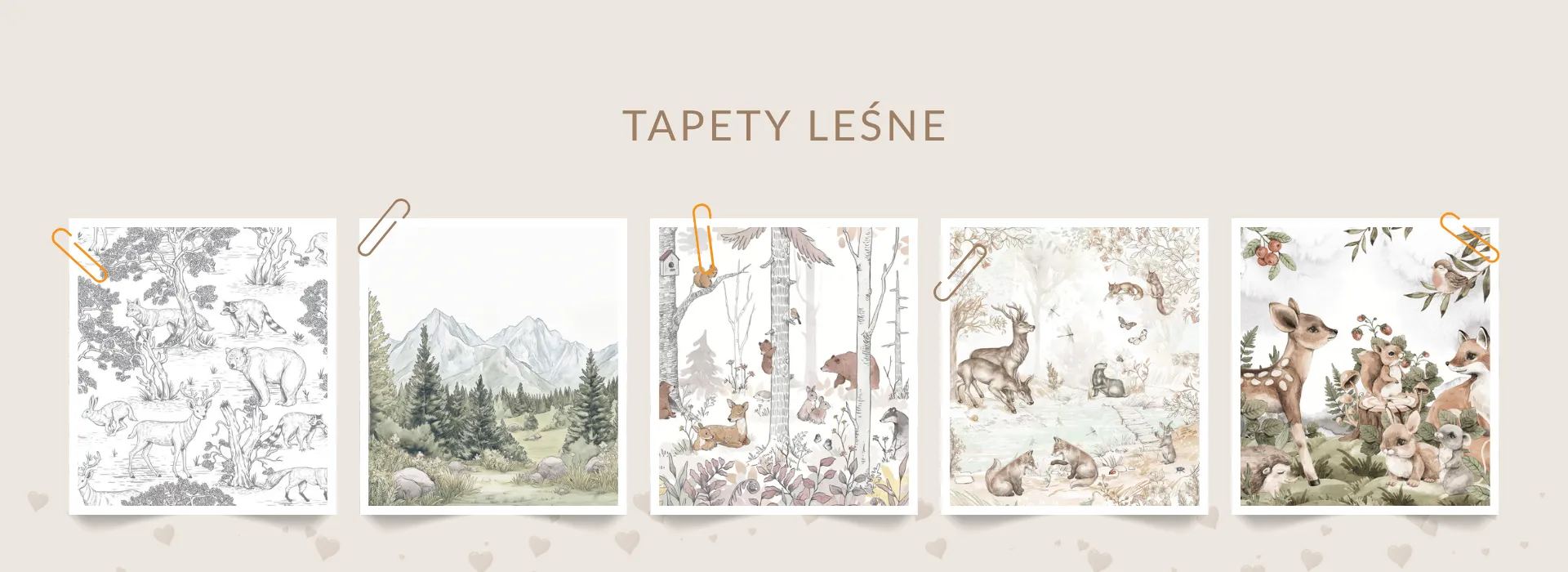 Tapety leśne do pokoju dziecka