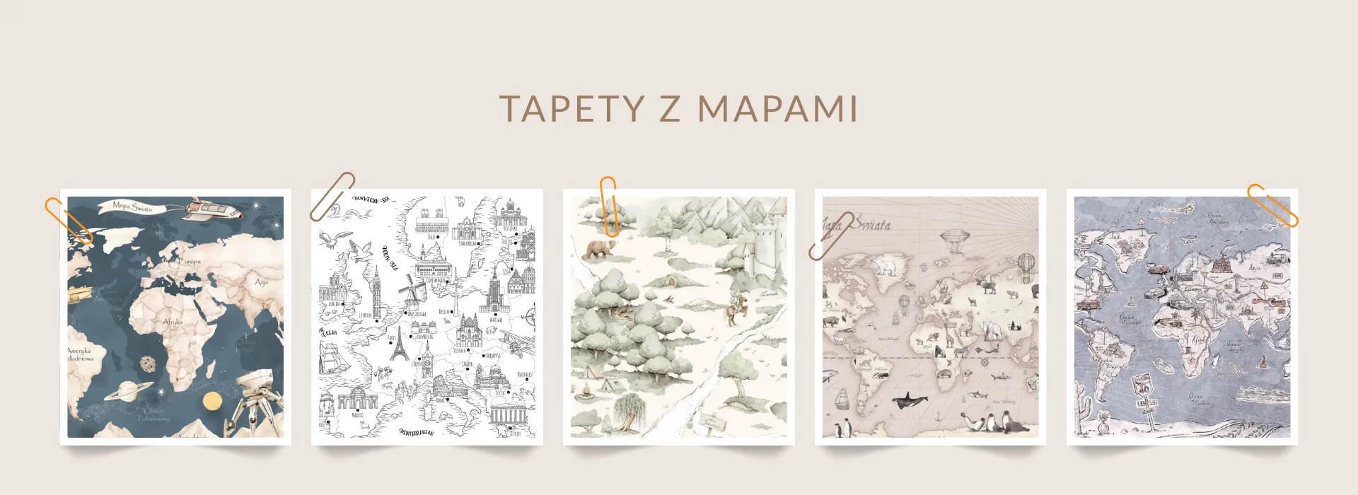 Tapety z mapą świata do pokoju dziecka