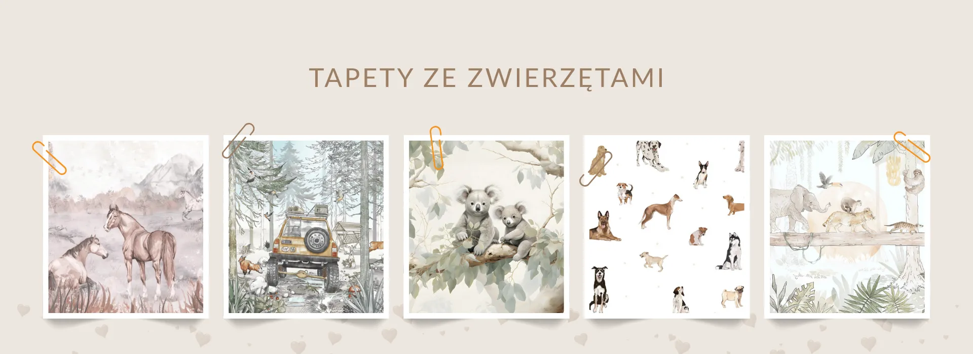 Tapety ze zwierzętami do pokoju dziecka
