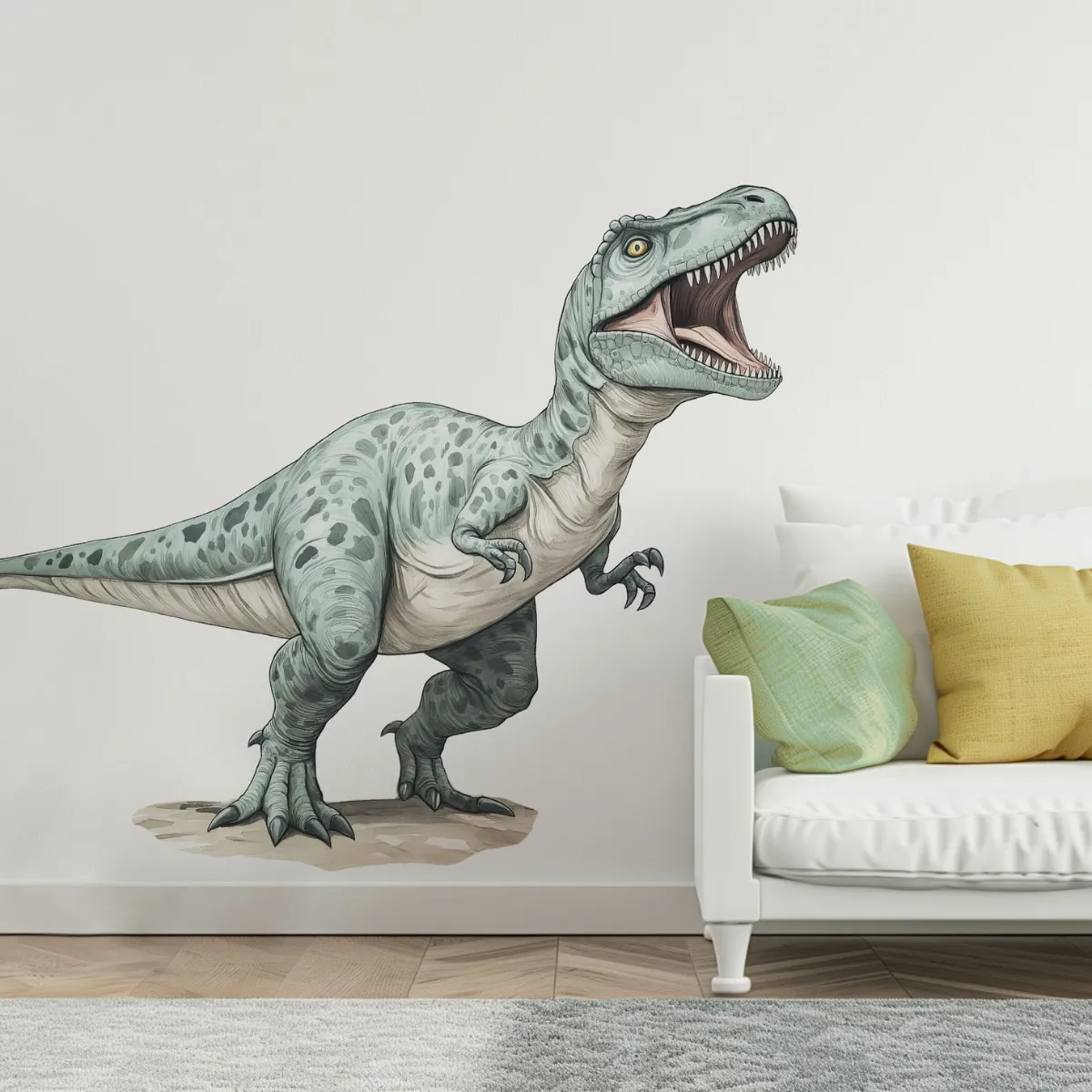 naklejka T-Rex II tyranozaur dekoracja ścienna do pokoju dziecka