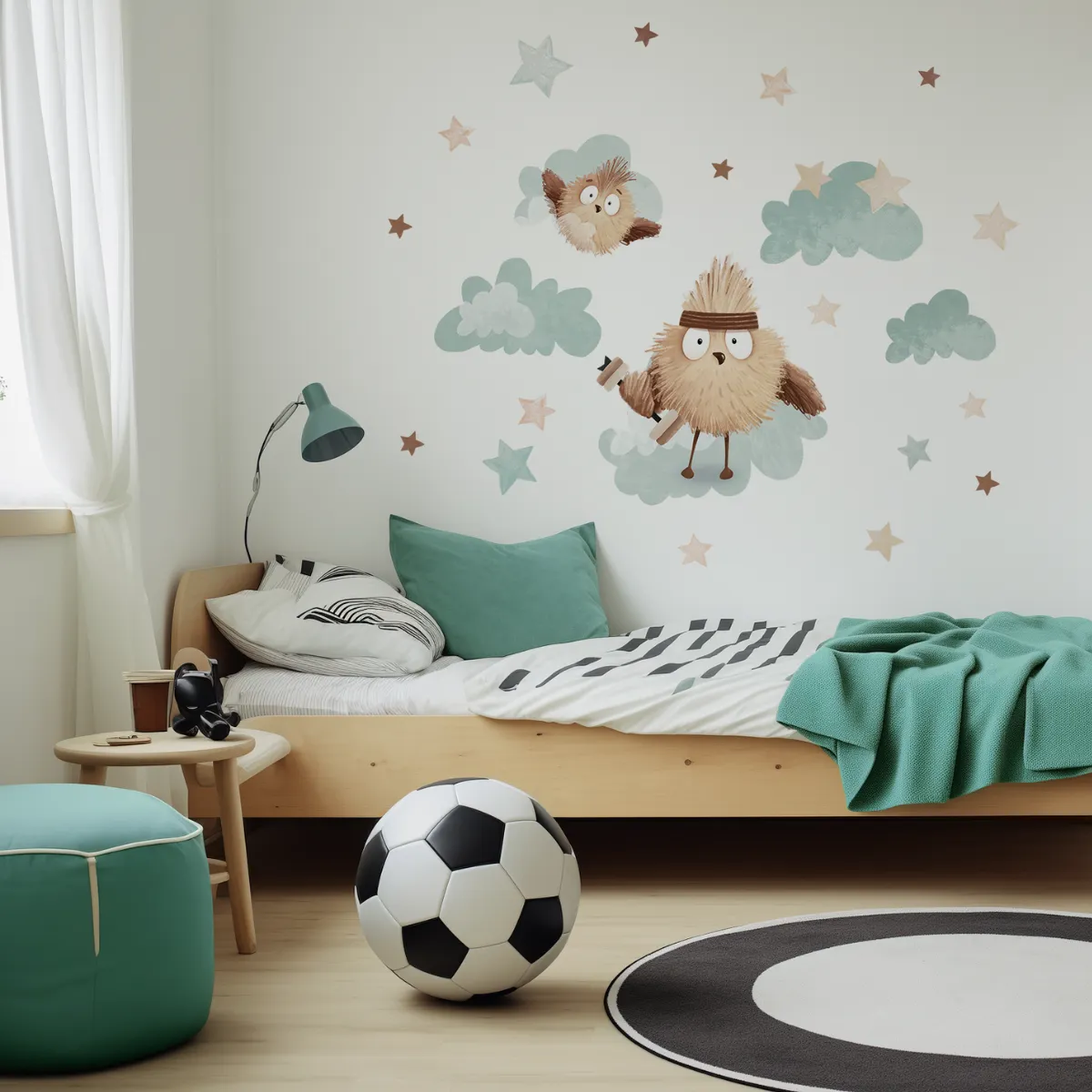 naklejka Wally Fit ćwiczące postacie dekoracja ścienna do pokoju dziecka