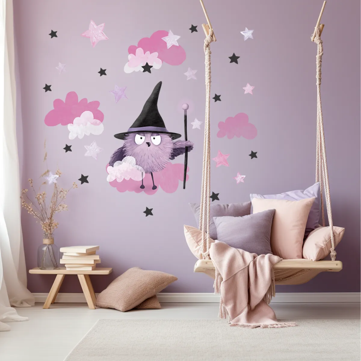 naklejka Wally Wizard magiczna dekoracja ścienna do pokoju dziecka