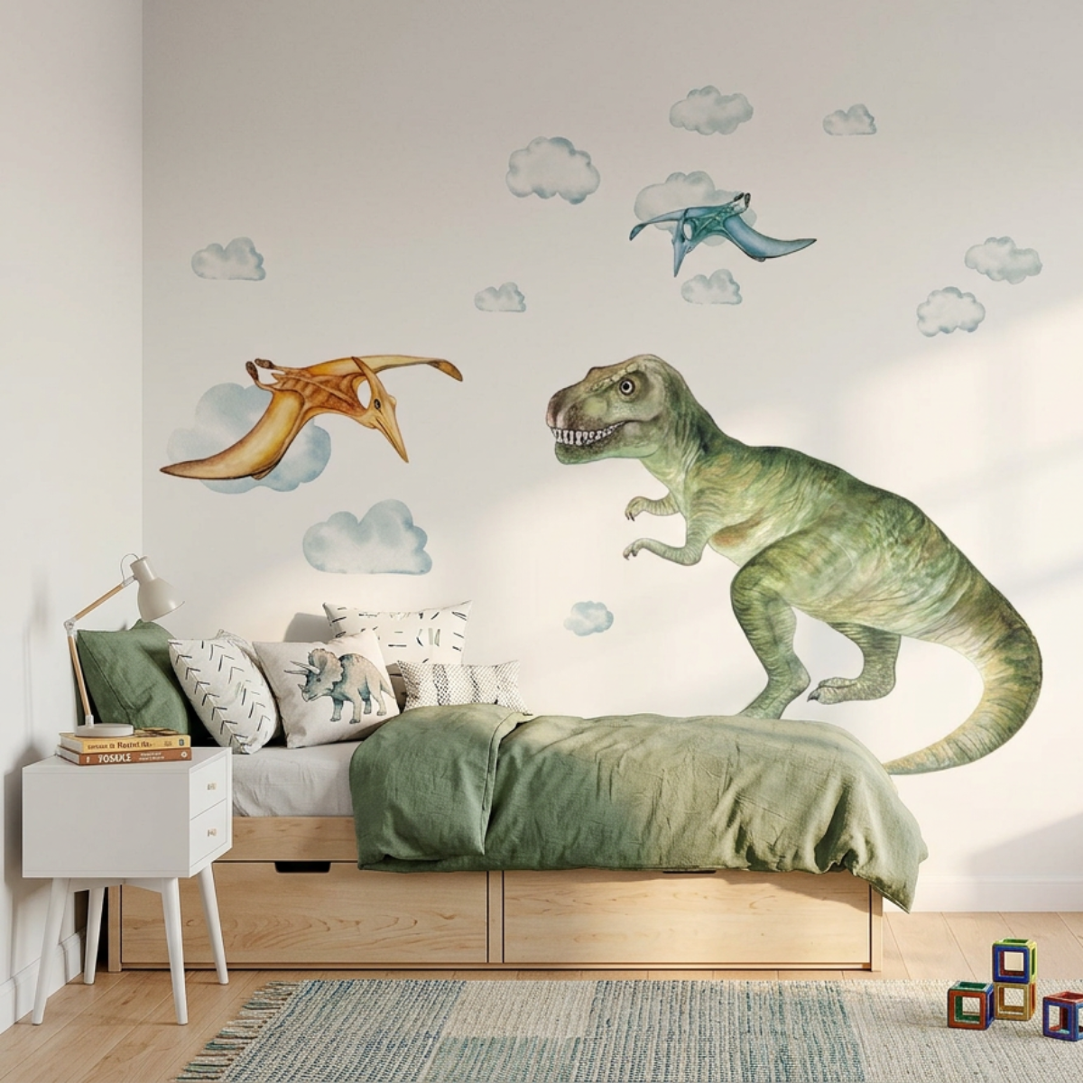 naklejka DINO dinozaury dekoracja ścienna do pokoju dziecka
