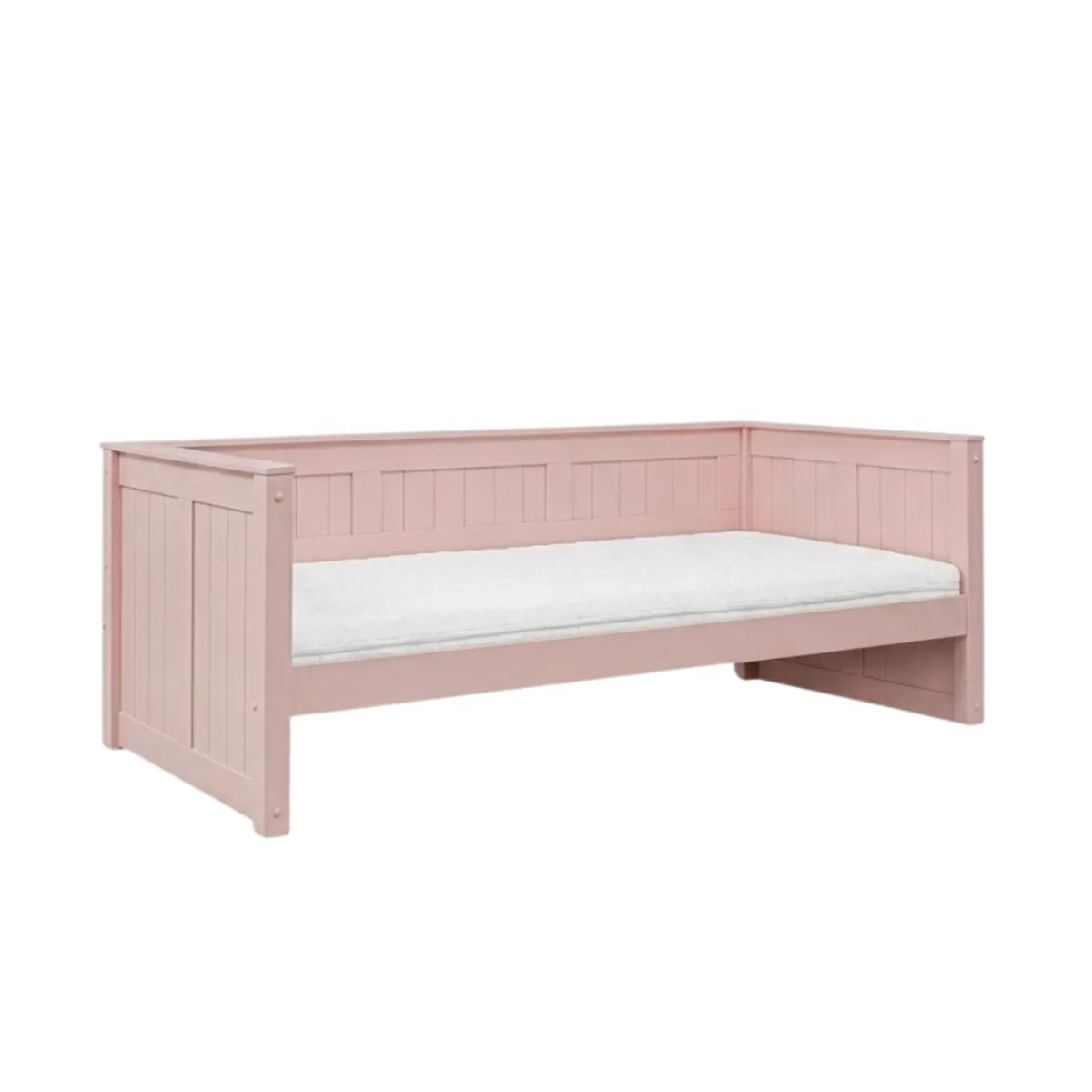 Różowe łóżko Daybed Collet 90 x 200 cm INMONDO z płyciną