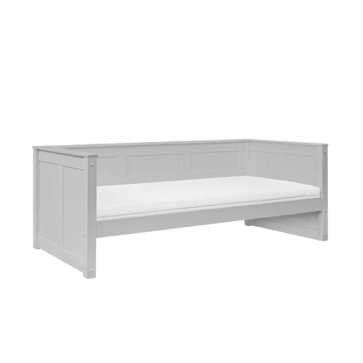 Szare łóżko Daybed Collet 90 x 200 cm INMONDO z płyciną