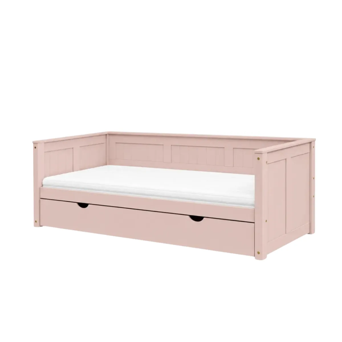 Różowe łóżko Daybed Collet 90 x 200 cm INMONDO z szufladą