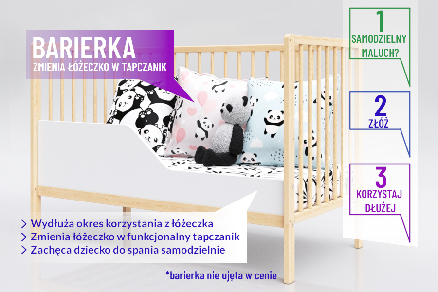 łóżeczko niemowlęce ze szczebelkami