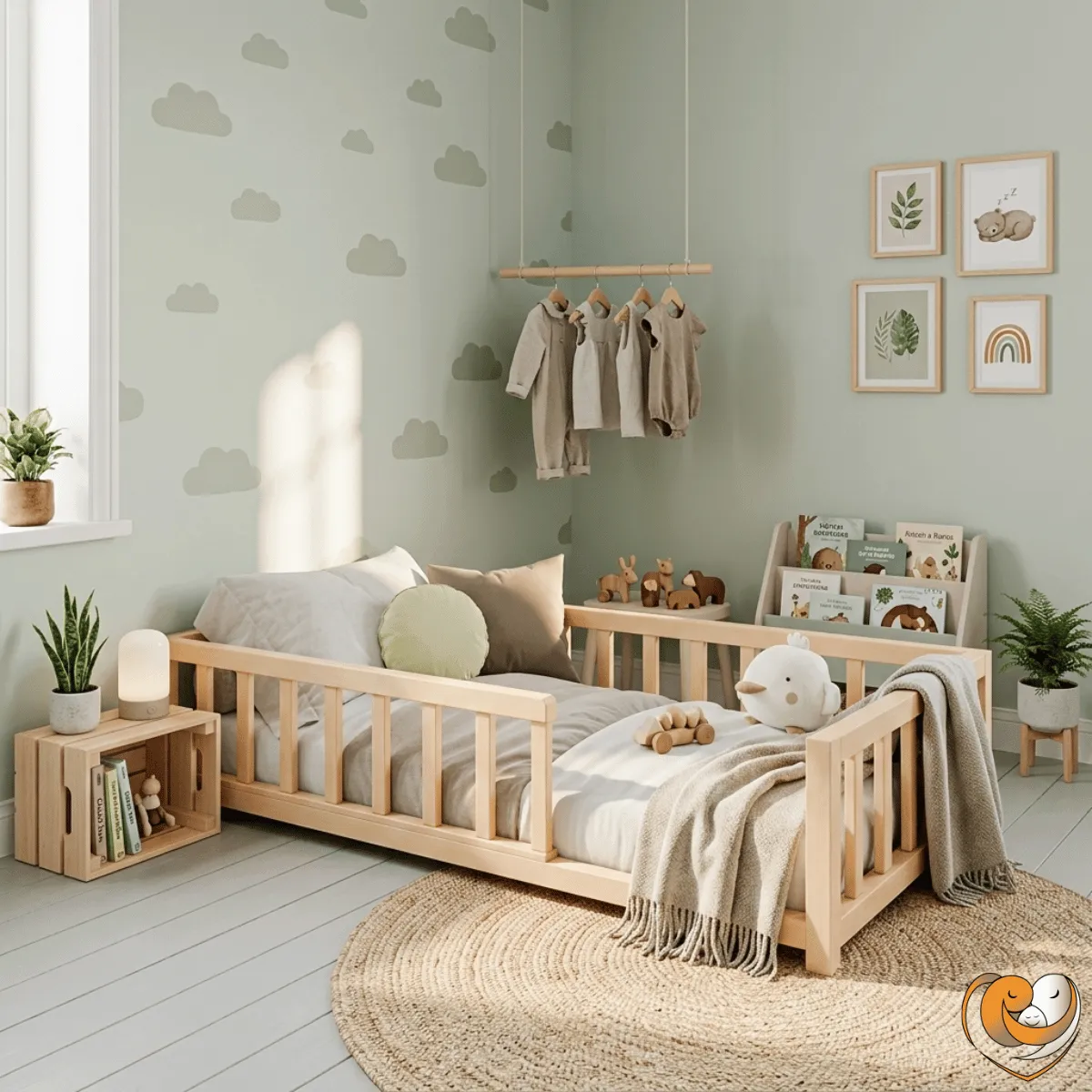 Łóżko BUKI Floor Bed olejowane z drewna bukowego dla dziecka