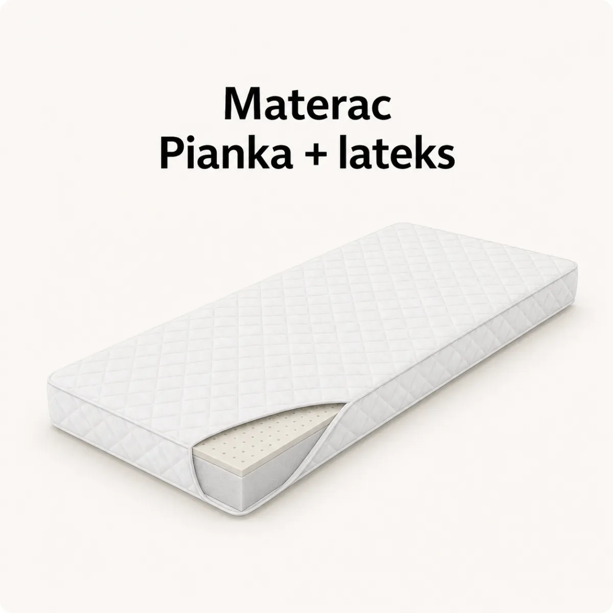 Materac Pianka Lateks do łóżka antresola IMPERIAL MAX