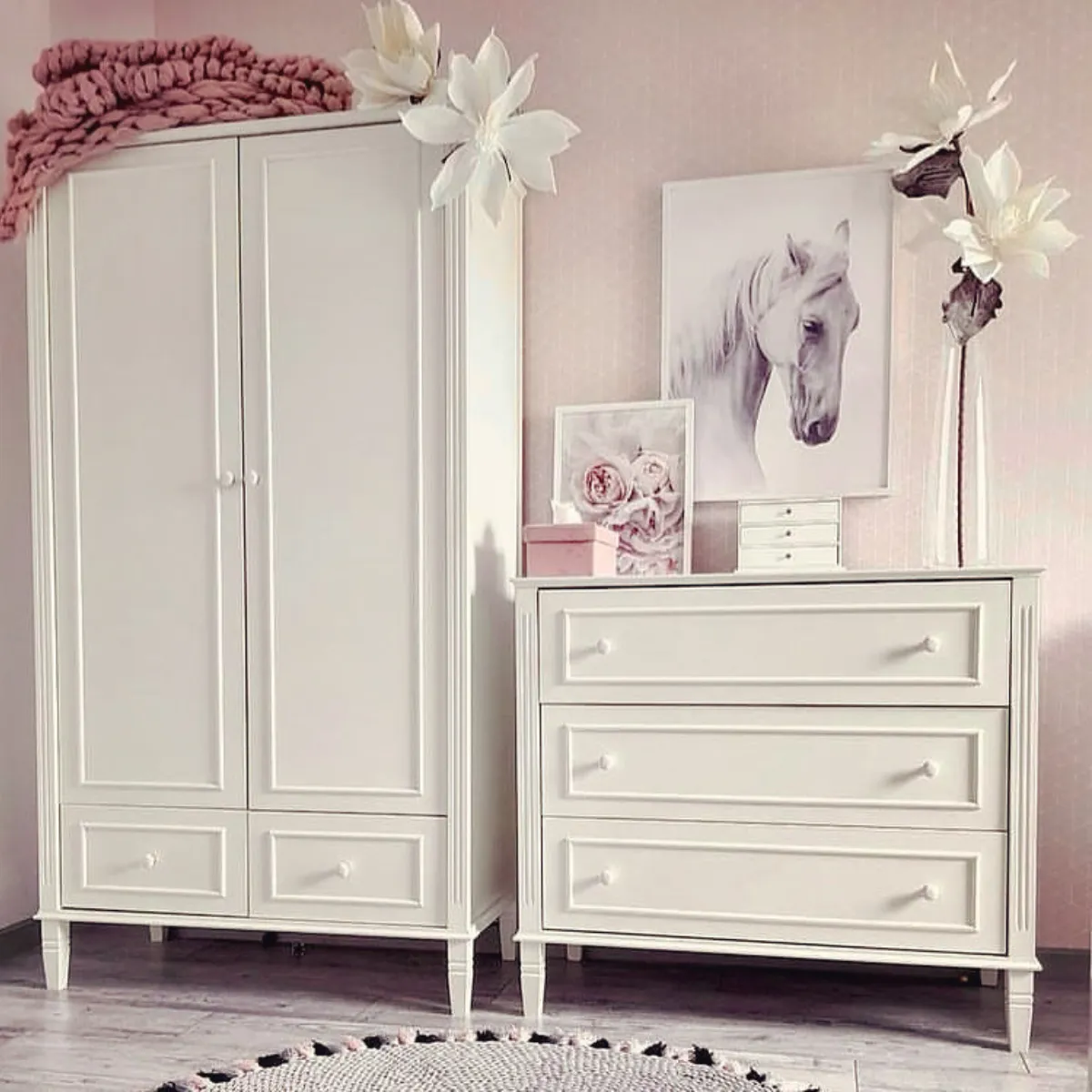 Wymiary komody dziecięcej Bianka Novelies 3 szuflady