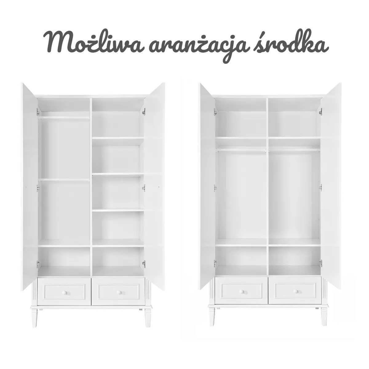 Biała szafa dziecięca Bianka Novelies aranżacja pokoju dziecka