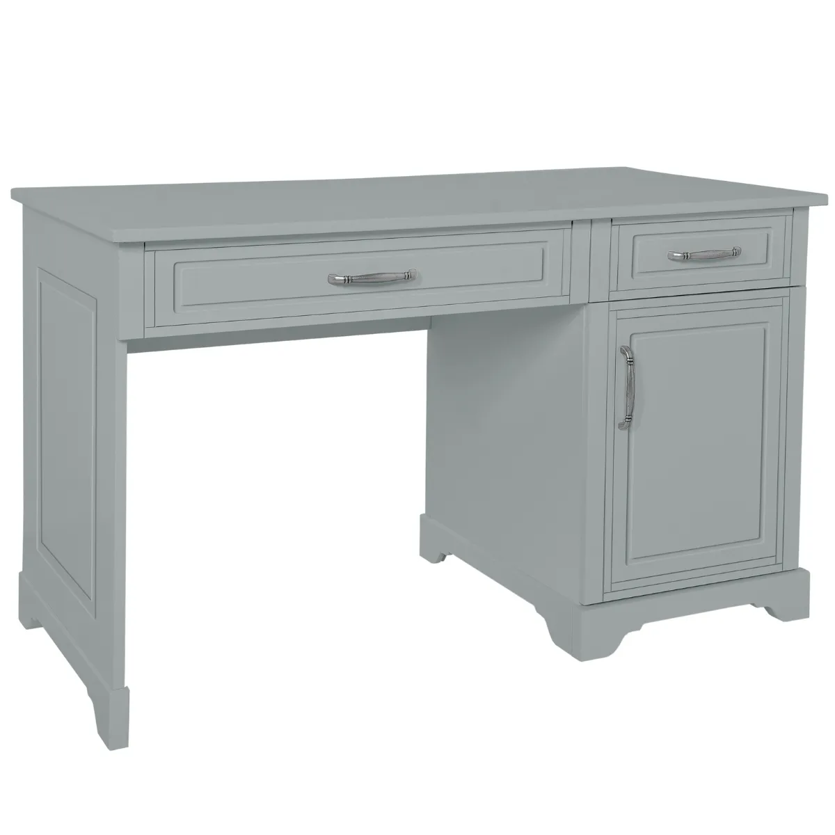 Szare meble dziecięce Melody Novelies z biurkiem w pokoju dziecka