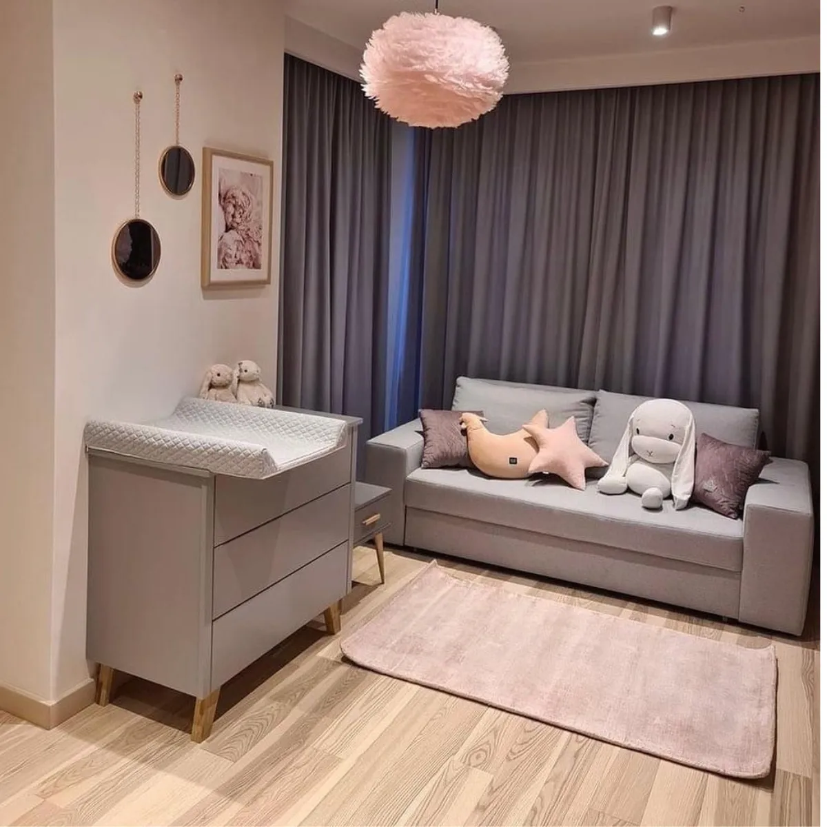 Szare meble dziecięce Zara Novelies w pokoju dziecka