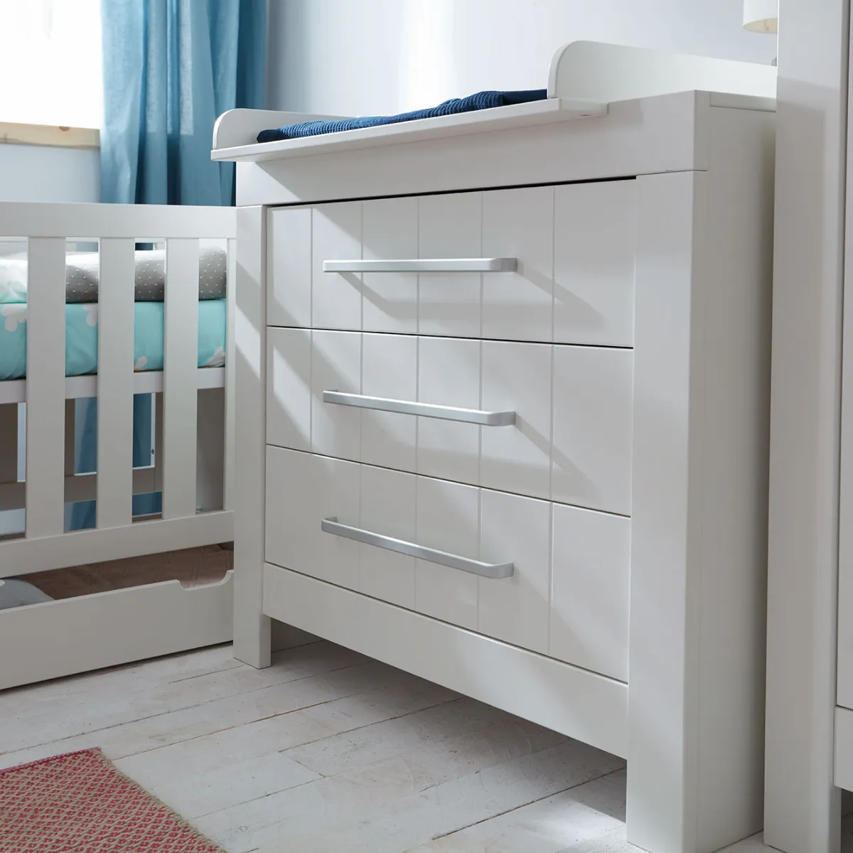 Komoda 3-szufladowa PINIO CALMO biała do pokoju dziecka