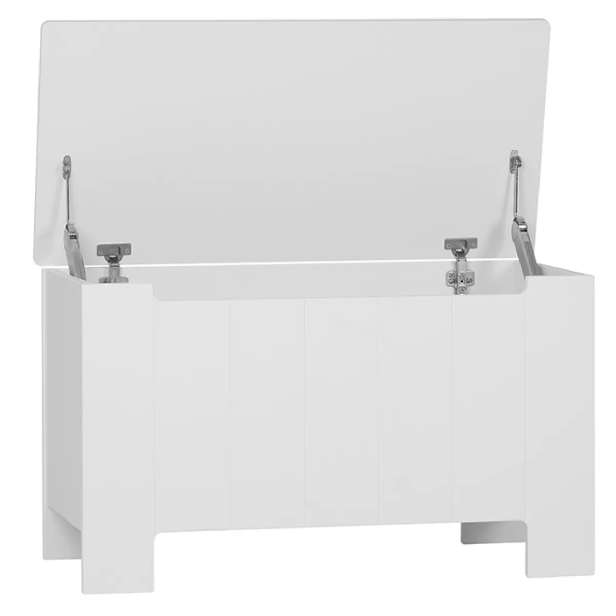 Biała skrzynia na zabawki Pinio Calmo w aranżacji pokoju dziecka