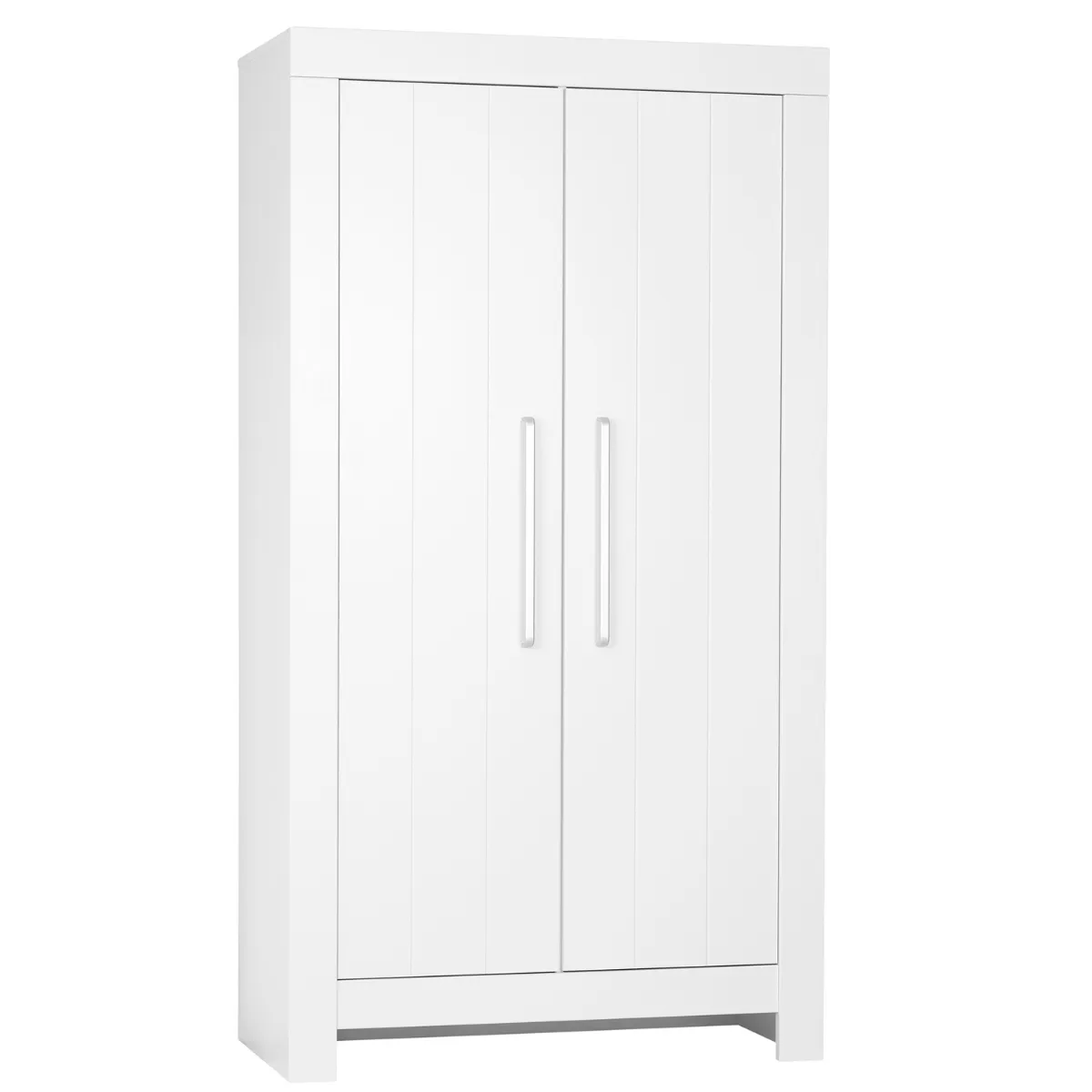 Biała szafa 2-drzwiowa Pinio Calmo w aranżacji pokoju dziecka