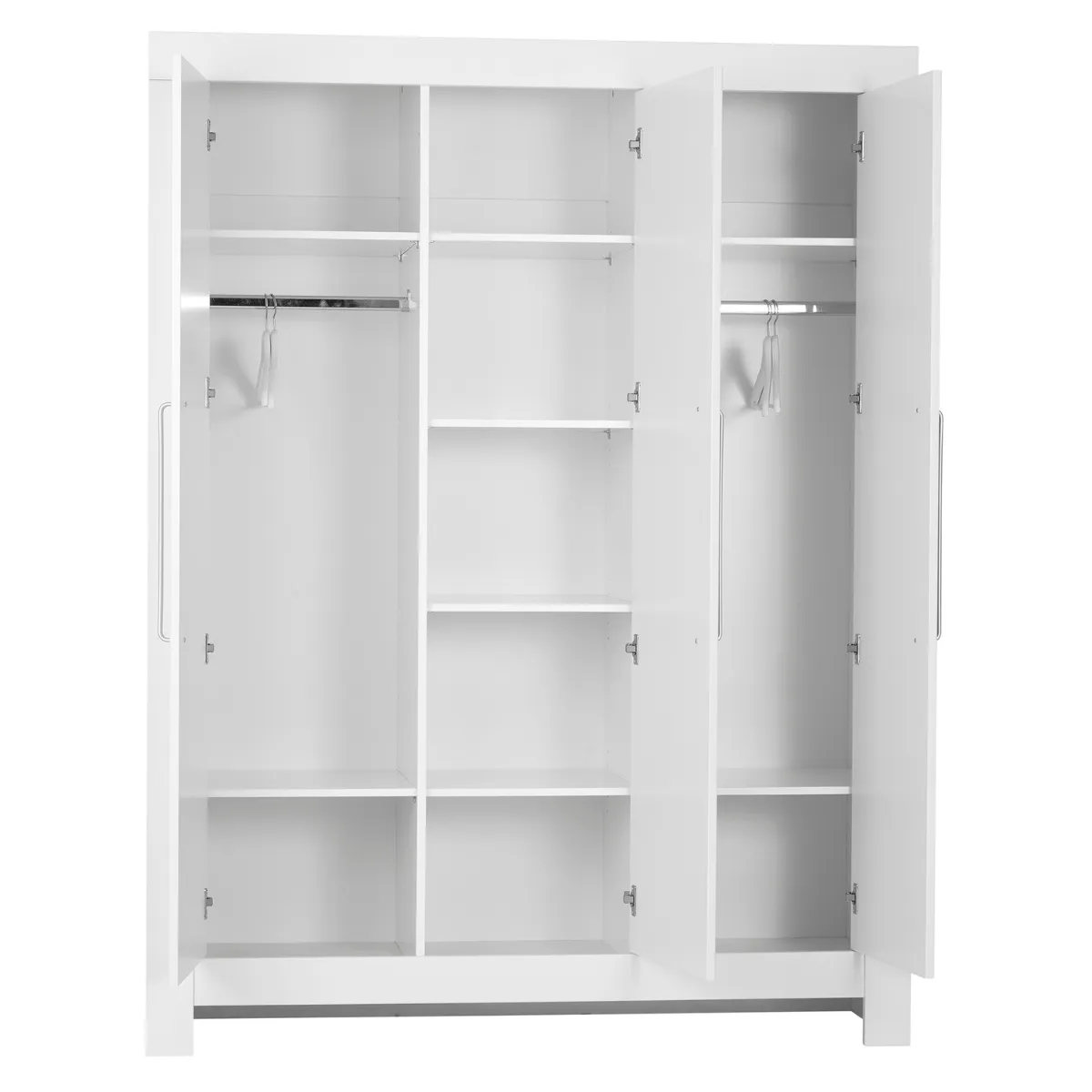 Wymiary białej szafy 3-drzwiowej Pinio Calmo