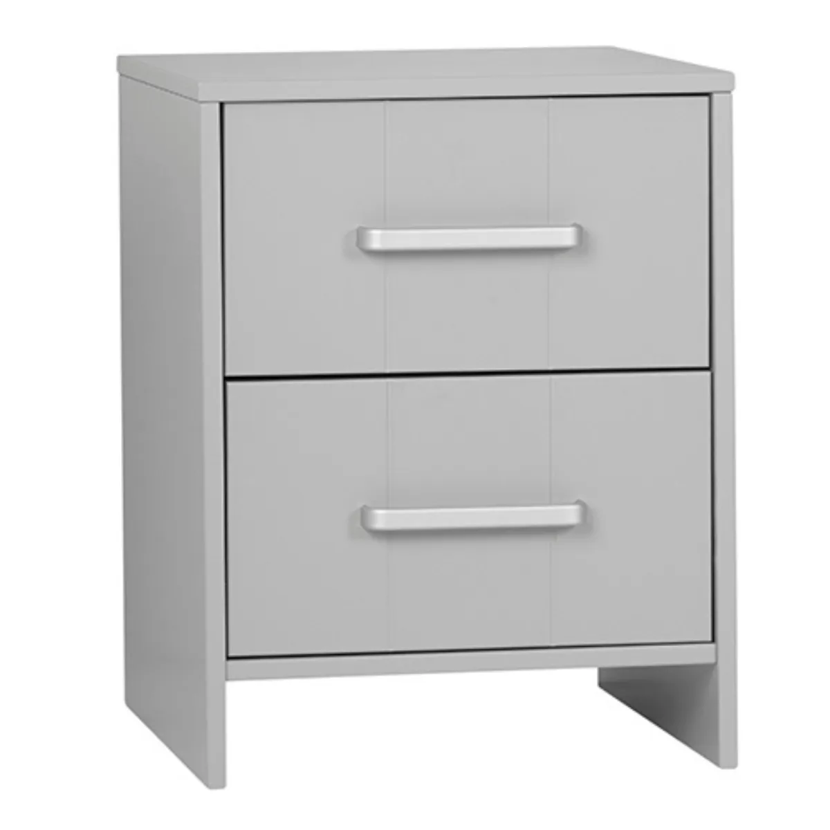 Szara szafka nocna Pinio Calmo w nowoczesnej aranżacji pokoju dziecka