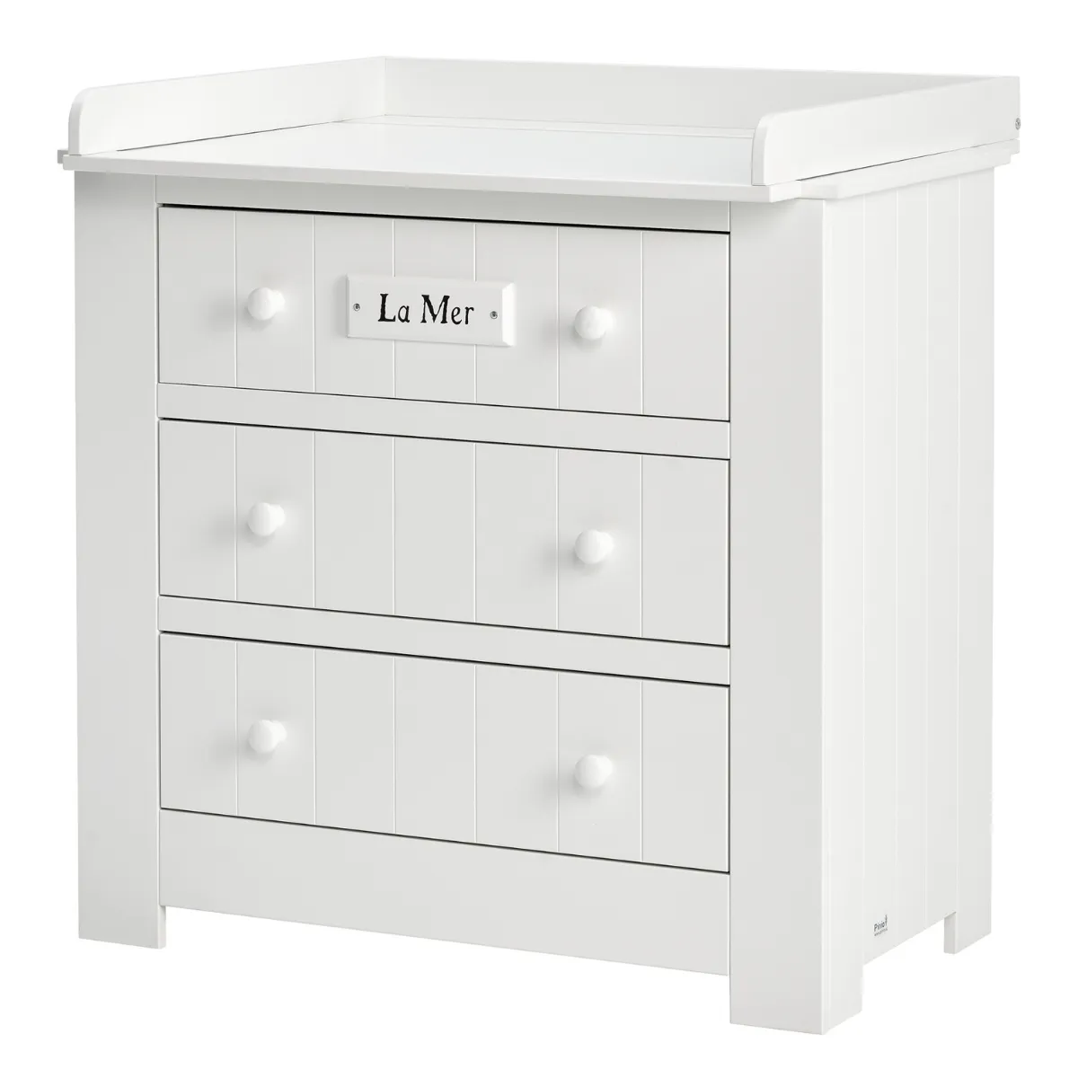 Komoda 3-szufladowa Pinio Marsylia biała w pokoju dziecka