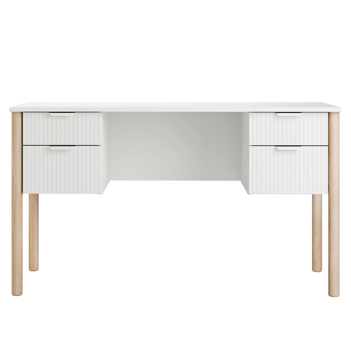 Biurko dziecięce PINIO MILOO białe – biurko dla dziecka z szufladami do nauki