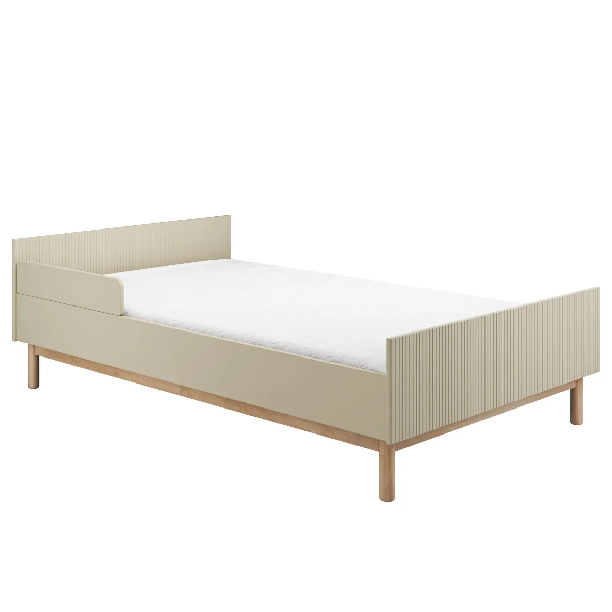 Łóżko 120x200 PINIO MILOO szampan – wymiary i konstrukcja