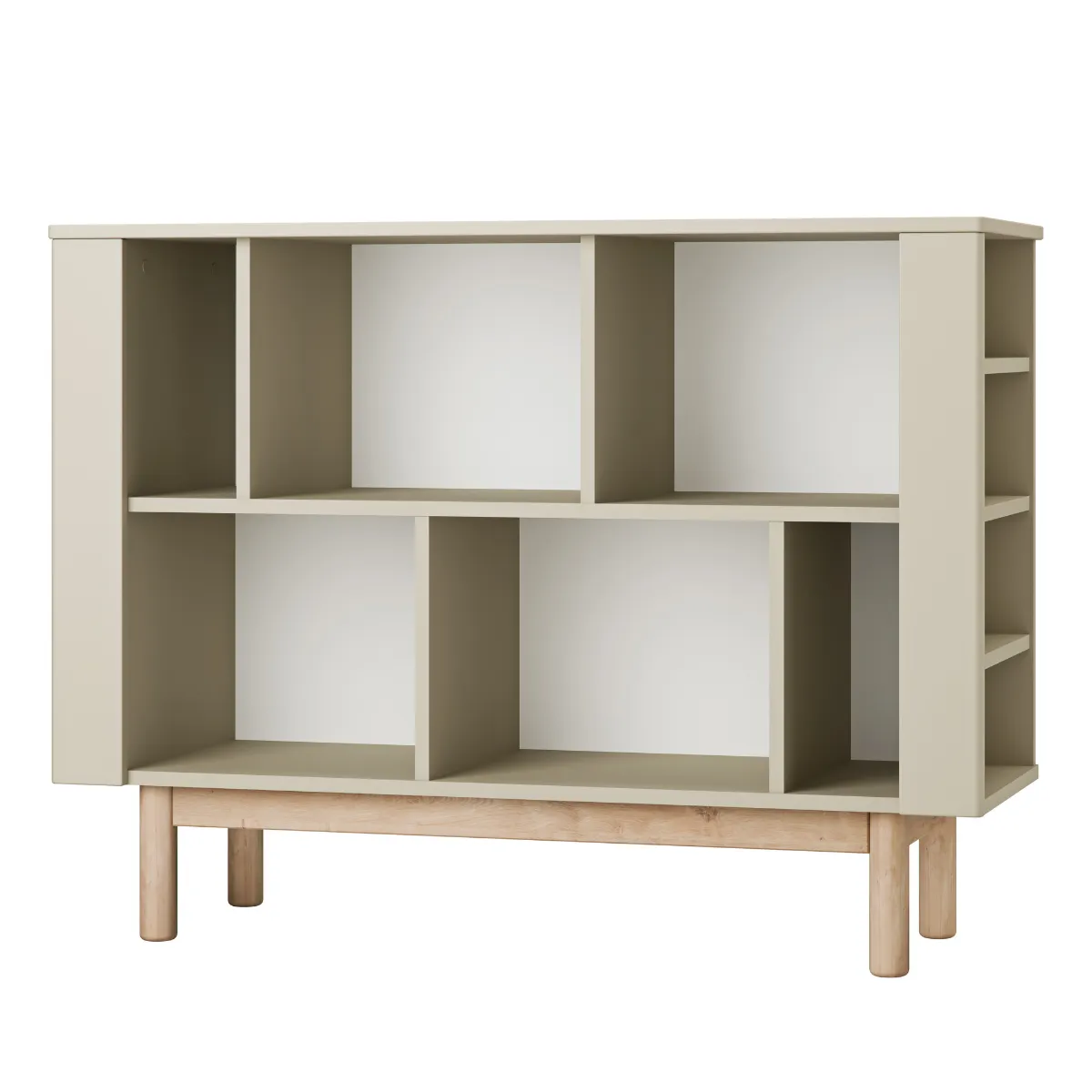 Wymiary regału dziecięcego PINIO MILOO szampańskiego