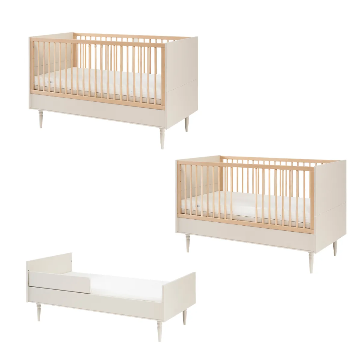 Łóżeczko Pinio Petite 140x70 szampan