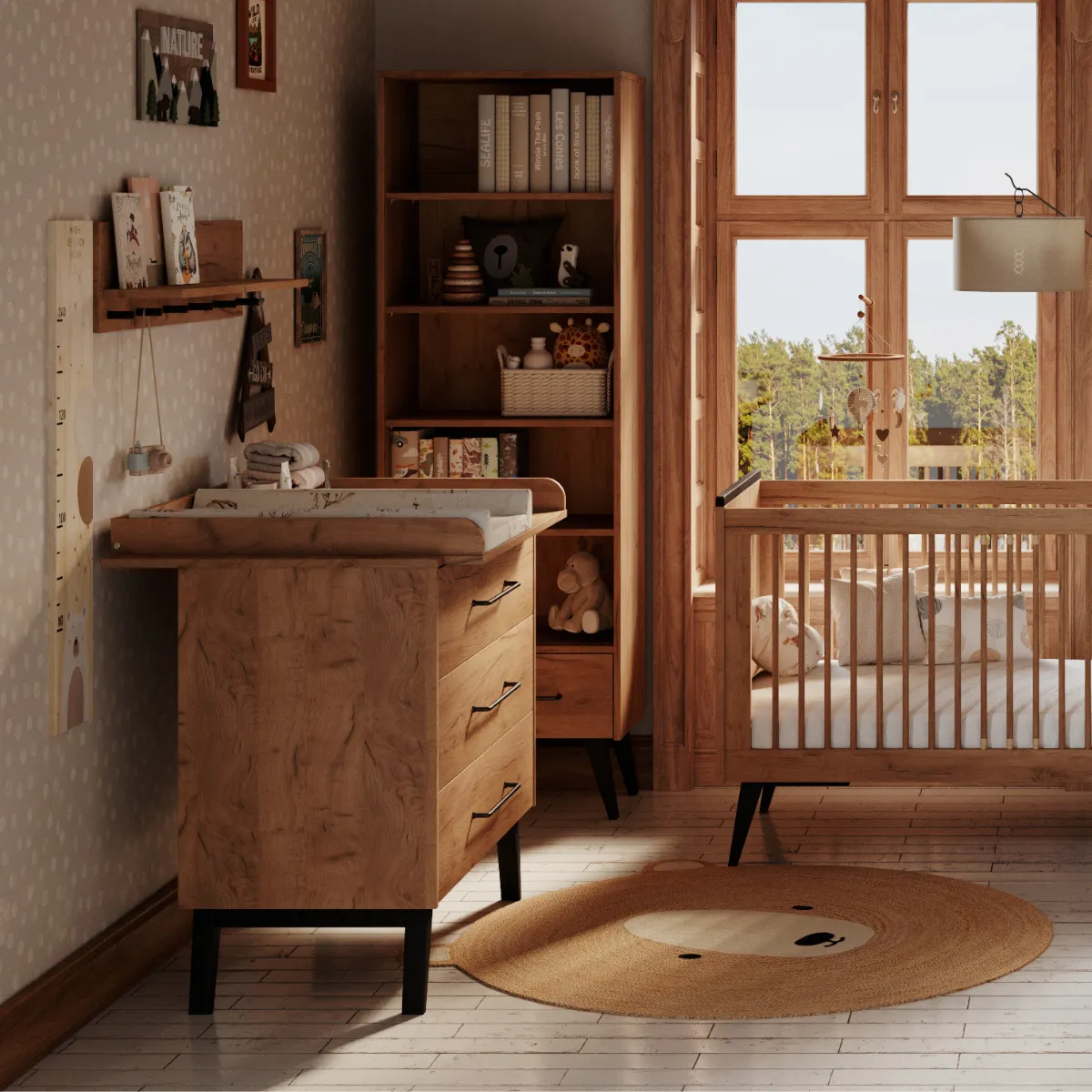 Półka Pinio Retro w pokoju dziecka