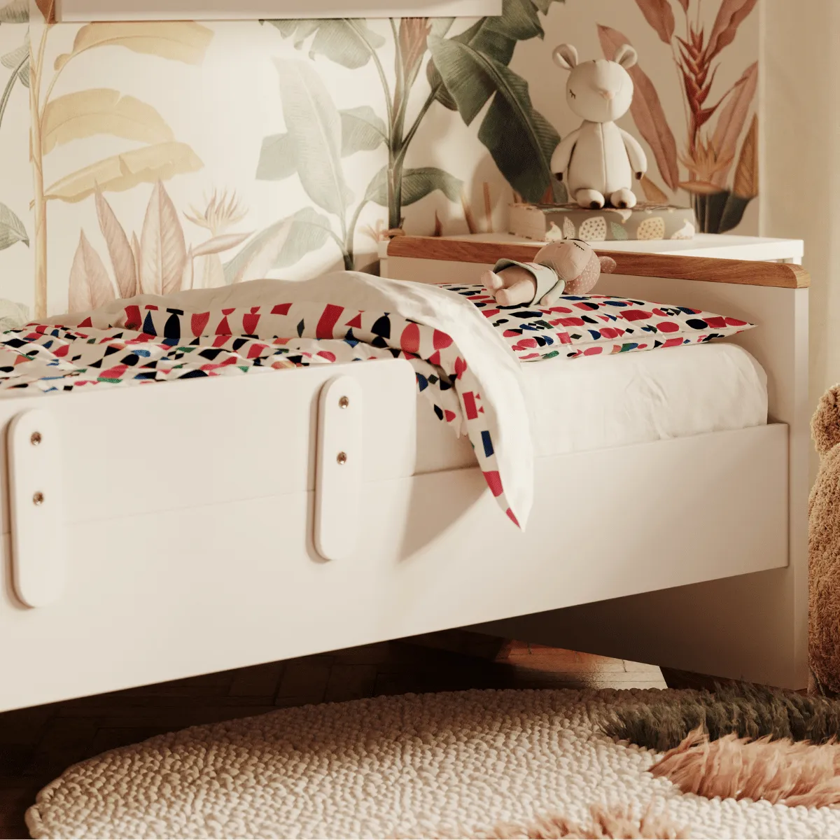 Łóżko dziecięce Pinio Snap 120x200 białe