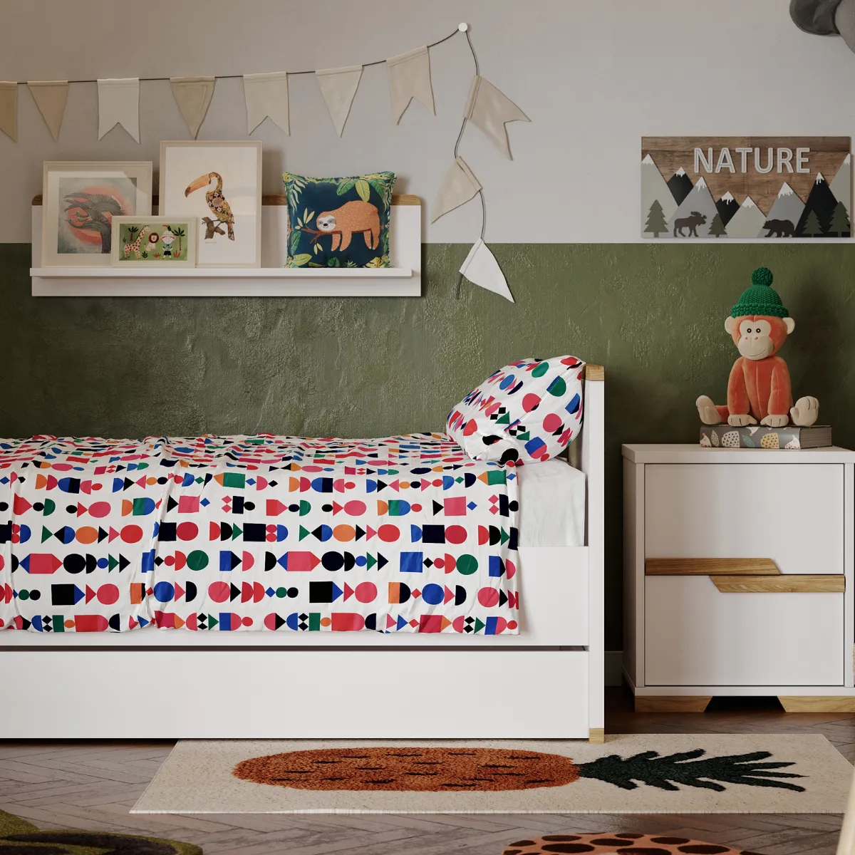 Półka wisząca Pinio Snap do pokoju dziecka