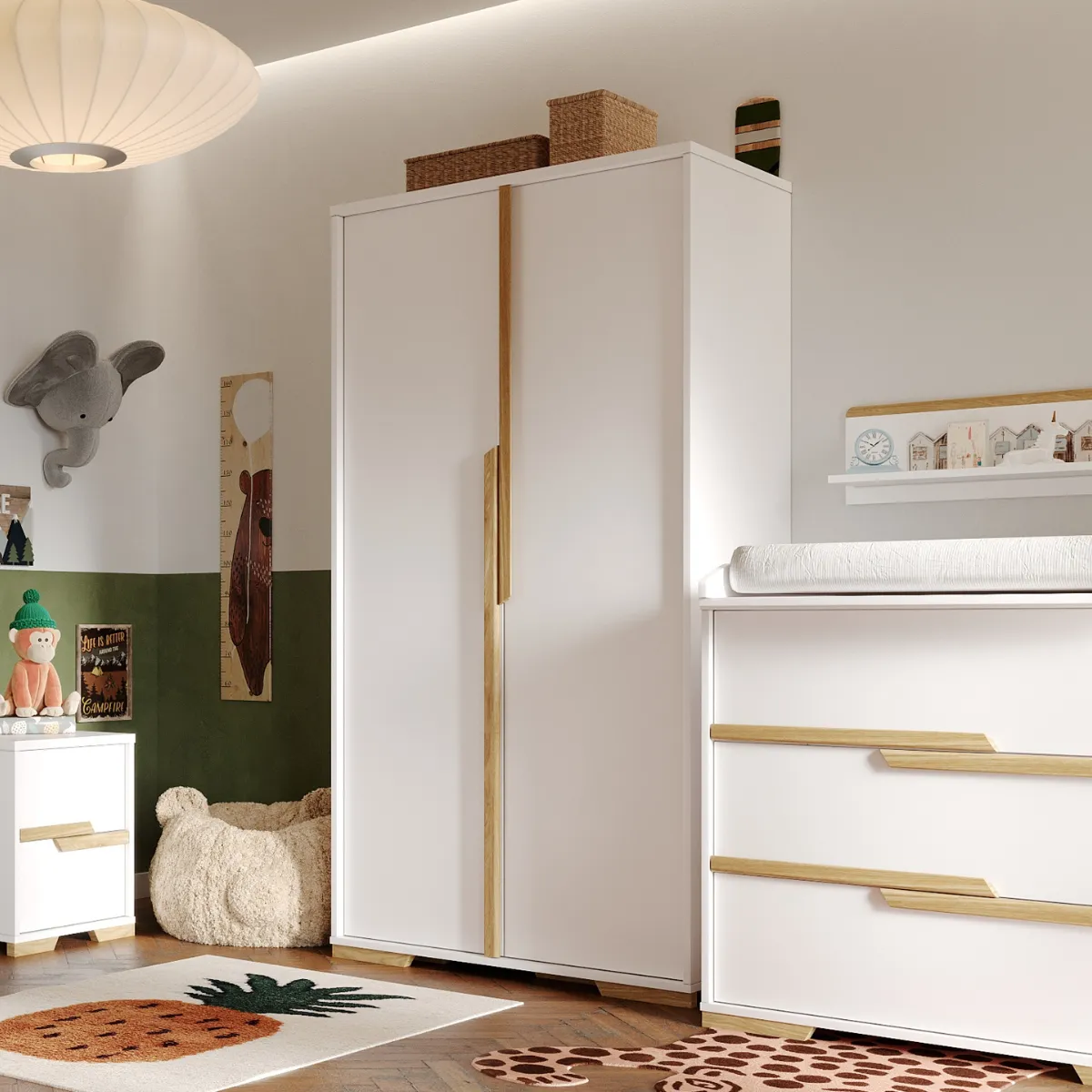 Szafa 2-drzwiowa Pinio Snap do pokoju dziecka