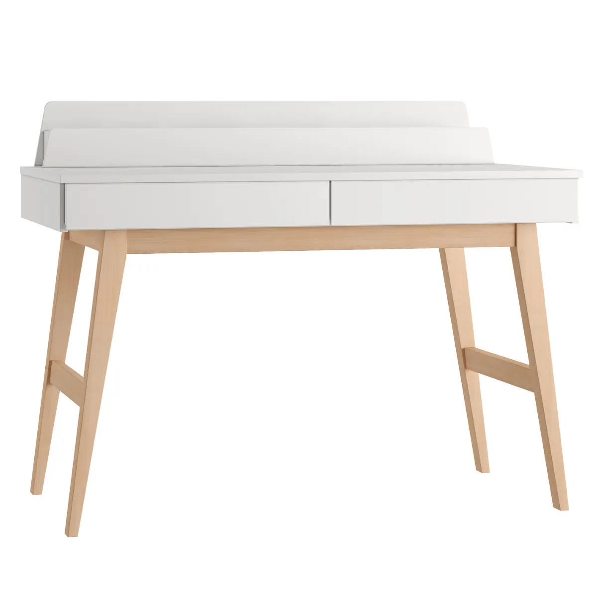 Biurko dziecięce PINIO SWING białe z szufladami