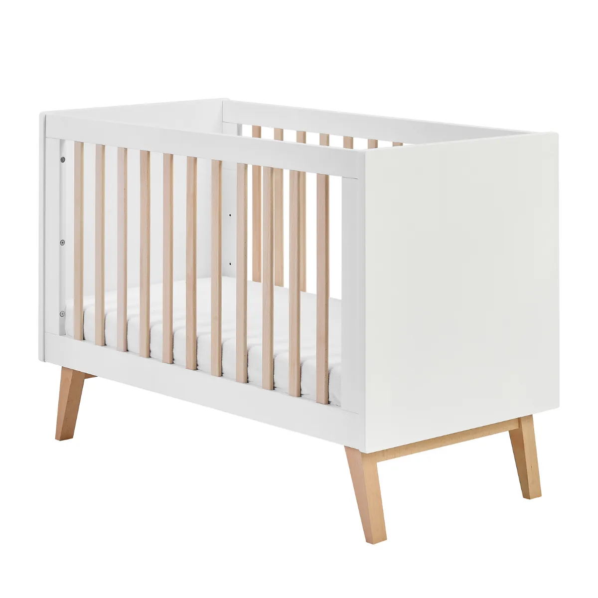 Łóżeczko niemowlęce 120x60 SWING białe PINIO