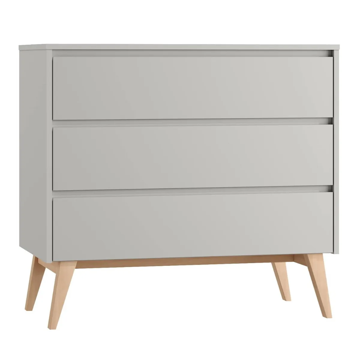 Szara komoda dziecięca PINIO SWING aranżacja pokoju dziecka