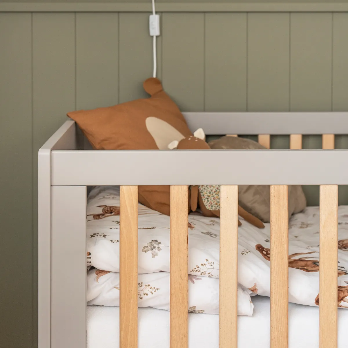 łóżeczko tapczanik 70x140 PINIO SWING szare