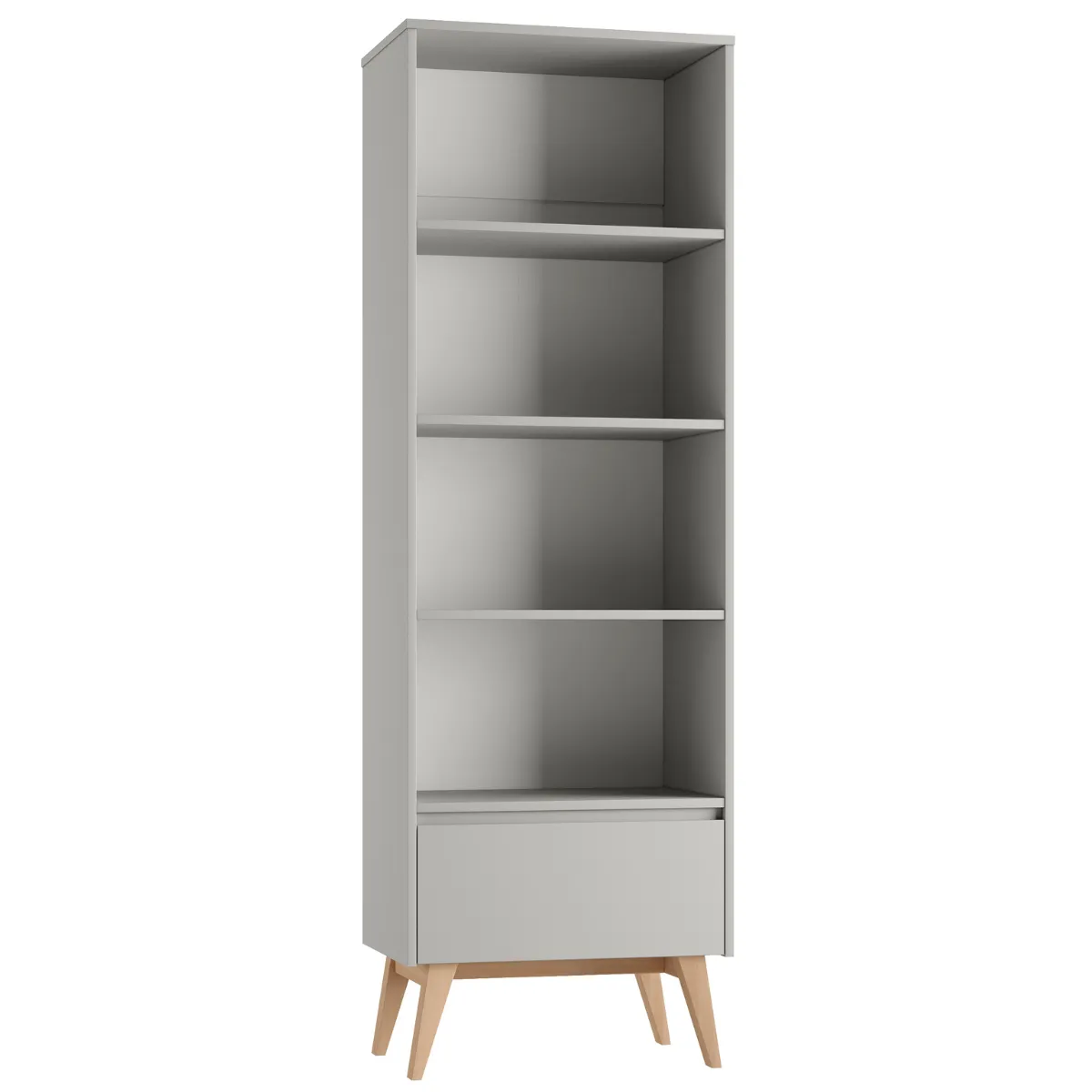 Wymiary regału dziecięcego PINIO SWING szarego wysokiego