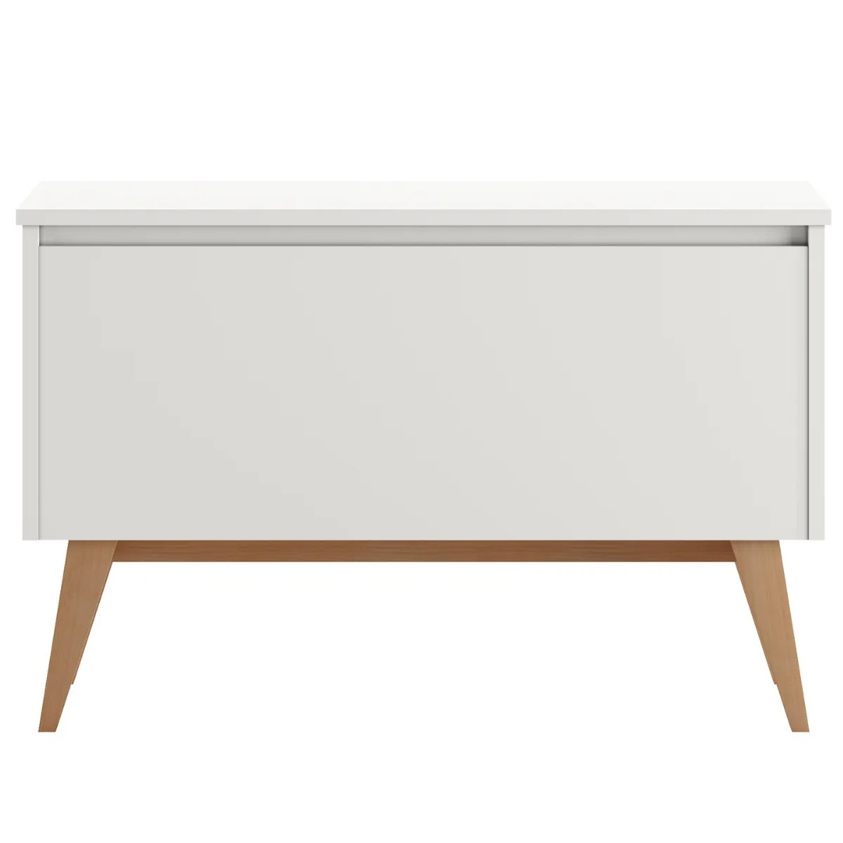 biała skrzynia dziecięca na zabawki PINIO SWING