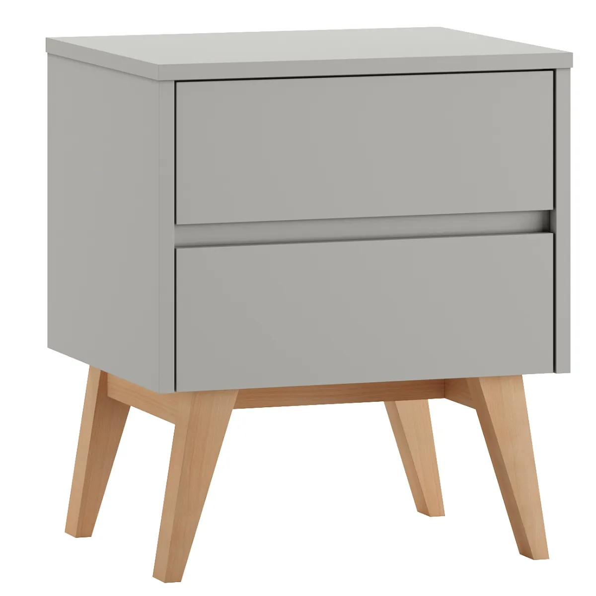 szafka nocna SWING szara w aranżacji pokoju dziecka