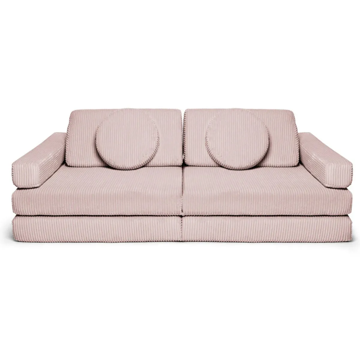 Sofa SHAPPY sztruks Cukierkowy róż ekspozycja FUMIO Warszawa
