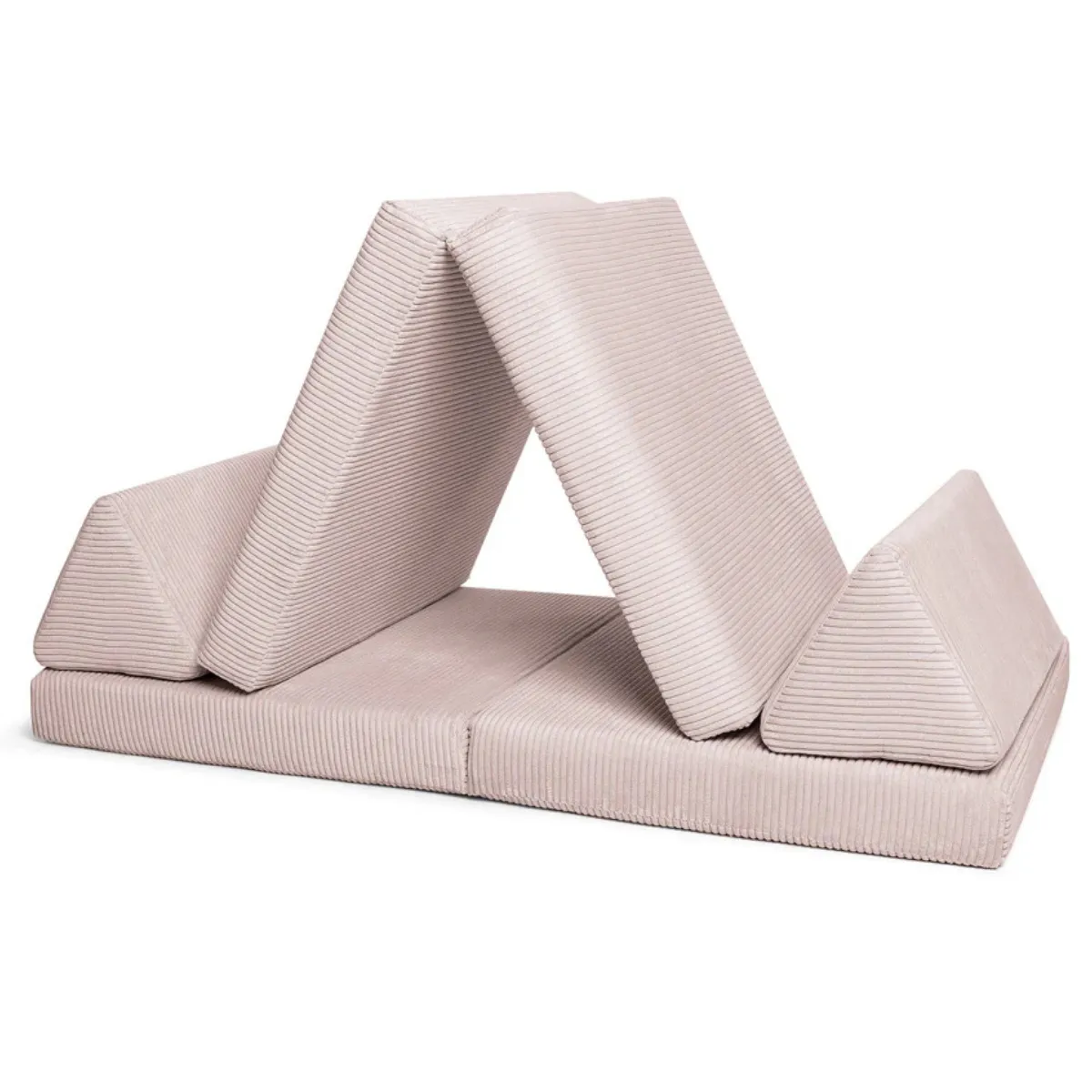 Sofa SHAPPY sztruks Cukierkowy róż do pokoju dziecka