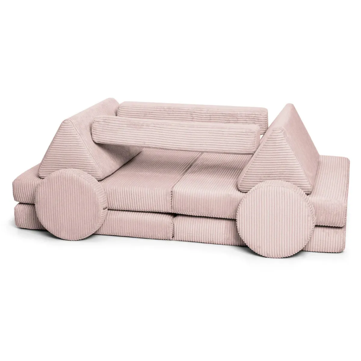 Sofa SHAPPY sztruks Cukierkowy róż w showroomie FUMIO Warszawa