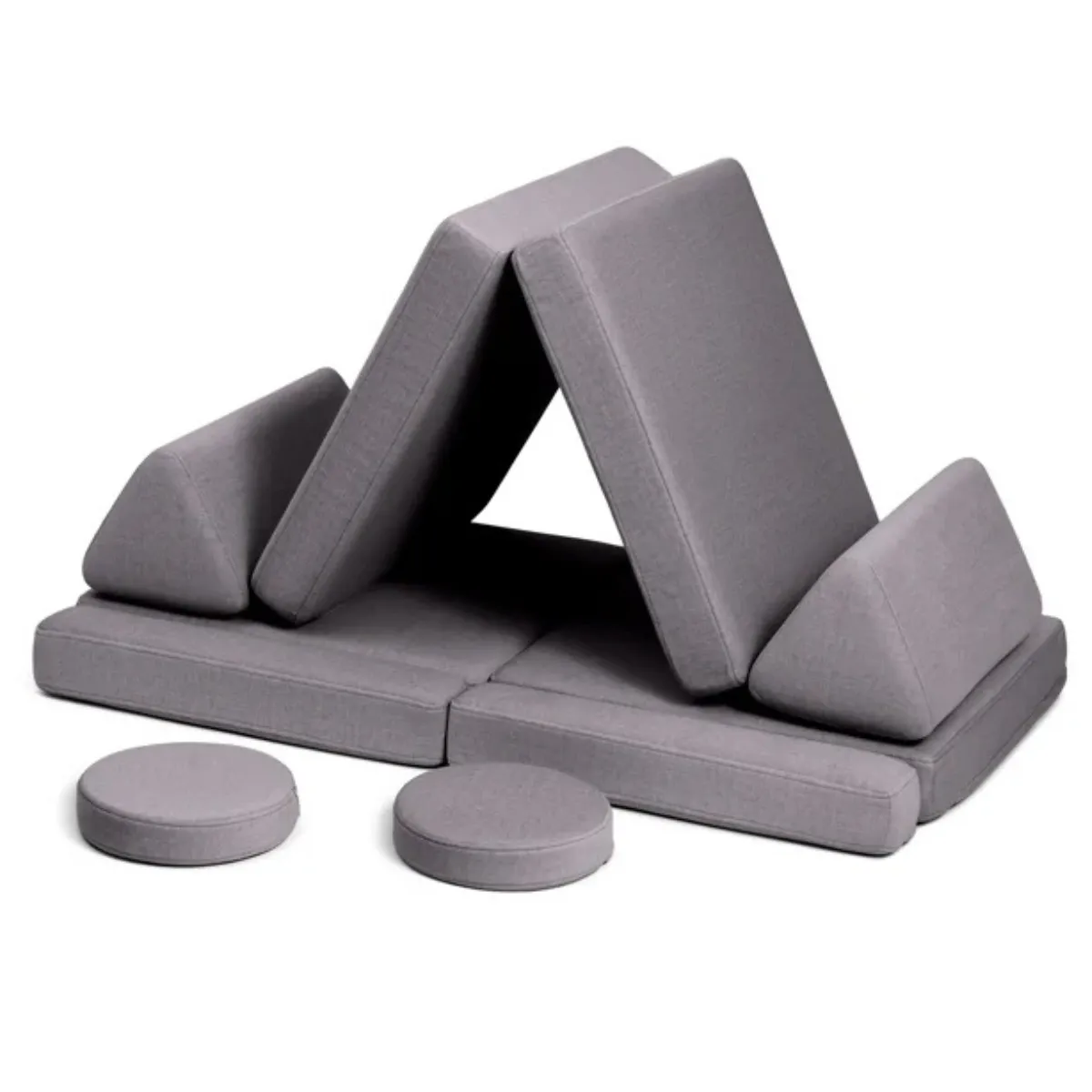 Sofa SHAPPY Mini Ultra Plush ciemnoszara do pokoju dziecka