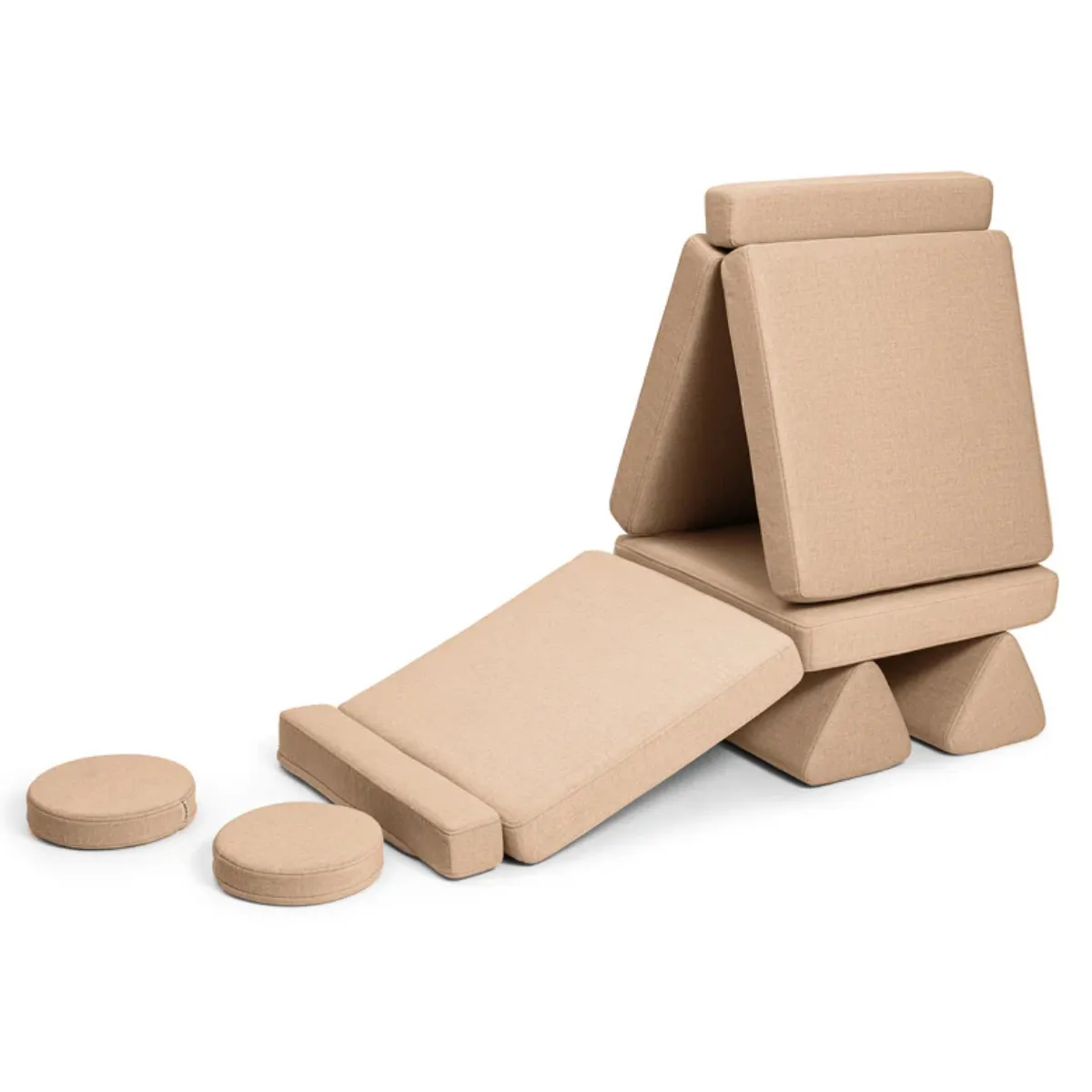Sofa SHAPPY Mini Ultra Plush camel do pokoju dziecka