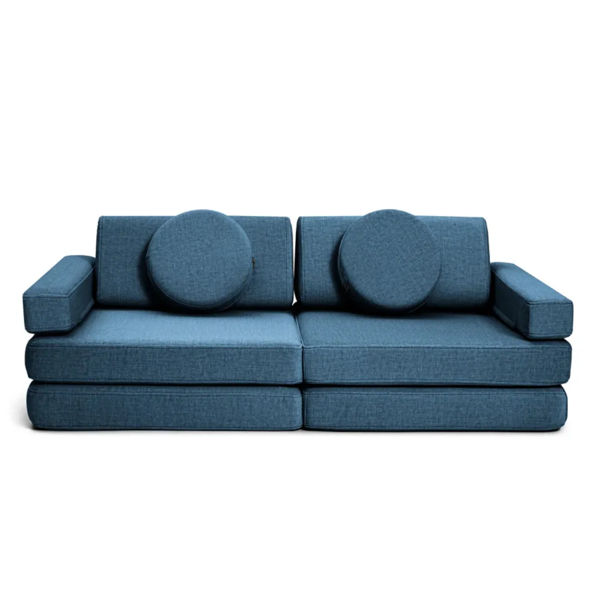Sofa SHAPPY Mini Ultra Plush granatowa Navy Blue ekspozycja FUMIO Warszawa