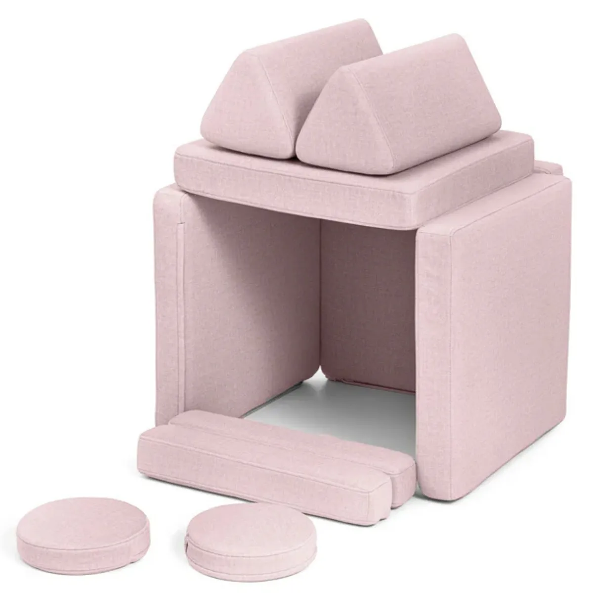 Sofa SHAPPY Mini Ultra Plush różowa do pokoju dziecka